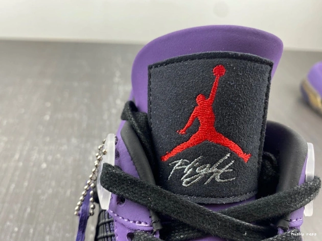 Cheap Husky Jordan (Friends Scott 766296 Travis Family) and 4 Purple Retro LN4 0726